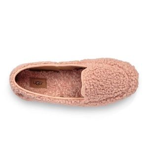 🆕 🐑 UGG Real Shearling Hailey Fluff Loafer w/box